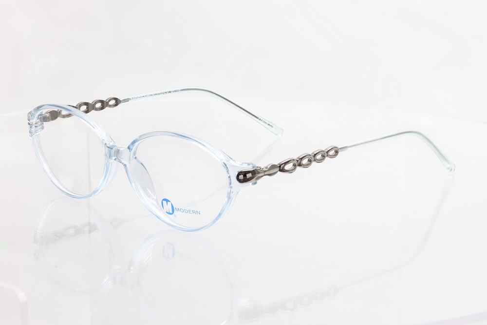 Modern Audrey Blue 52-15-135mm Eyeglass FRAMES ONLY - NEW/WITHOUT TAGS
